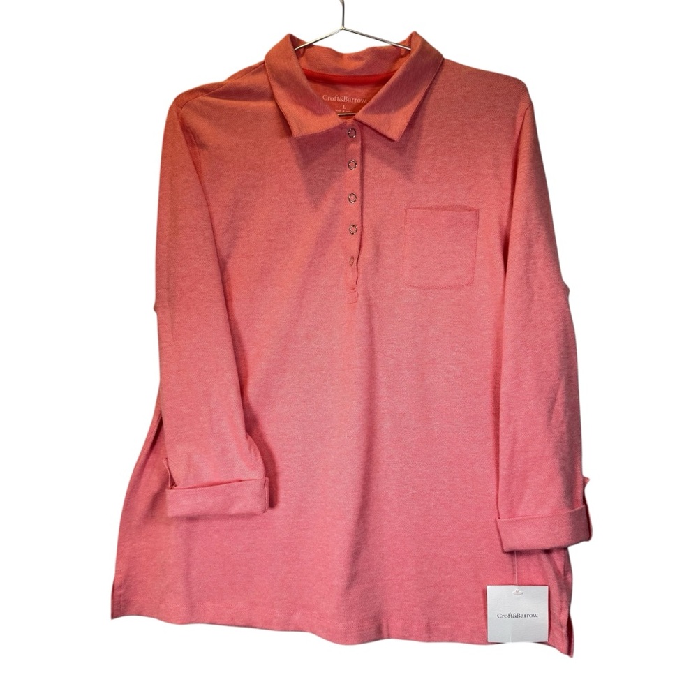 NWT Croft & Barrow Red Knit Top Women’s Size Sal